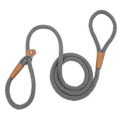 Dog Collar Slip Lead Dog Leash Nylon Solid Rope Leash Adjustable No Pull Training Dog Leash Medium and Large Dogs Pet Leashes